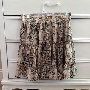 snakeskin ruffle skirt!!